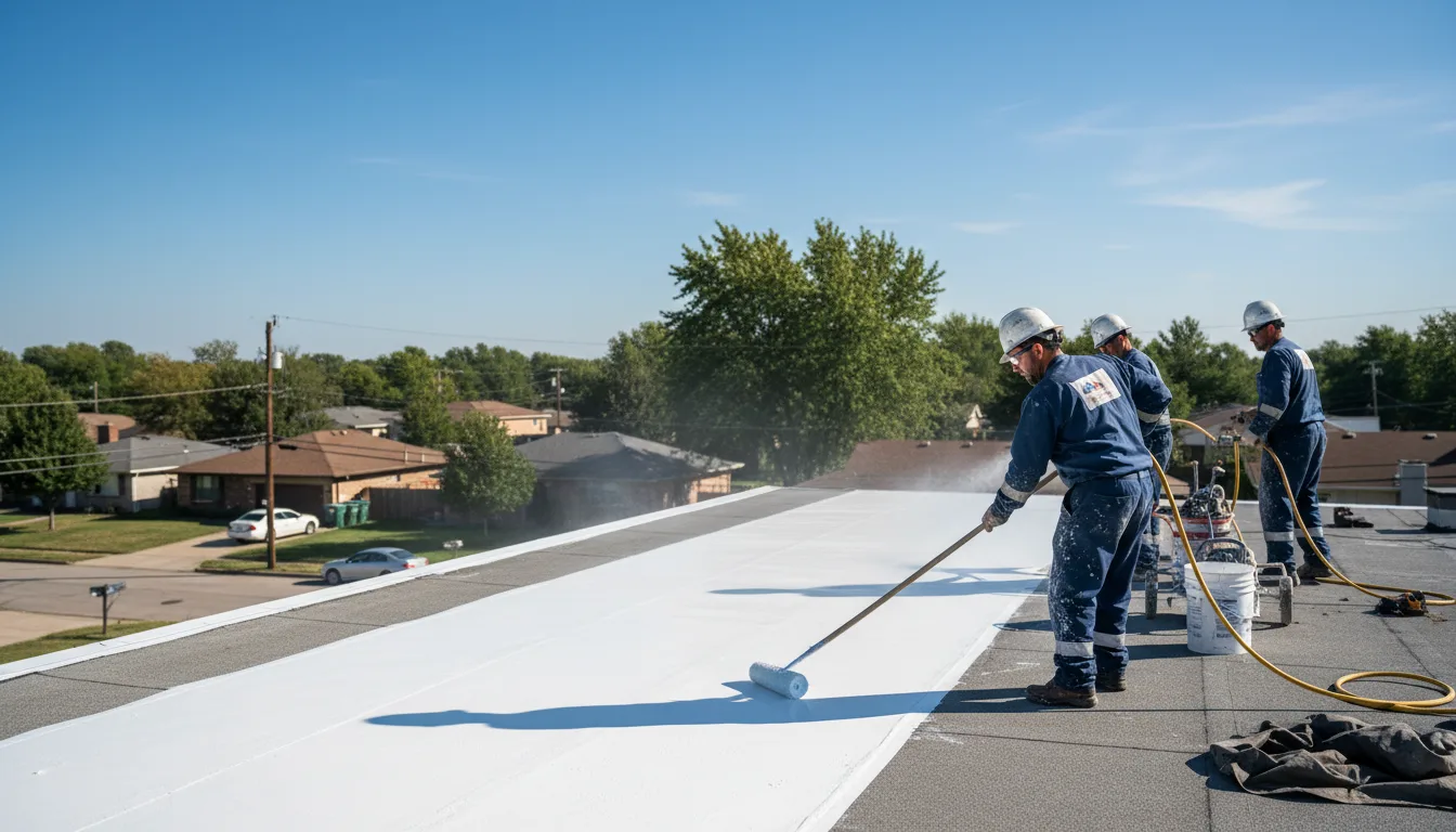 Commercial roof coating in Pierce, TX near me